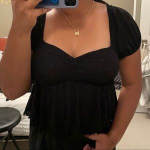 black urban crop top!